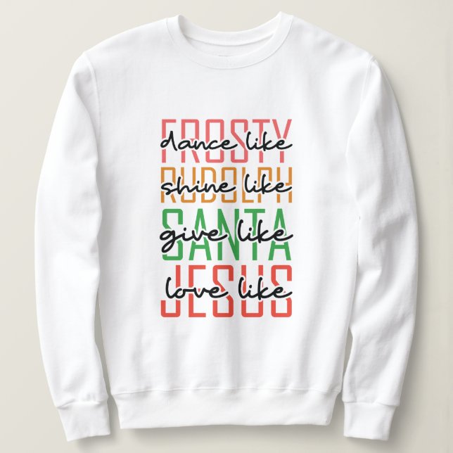 Frohe Weihnachten Sweatshirt (Design vorne)