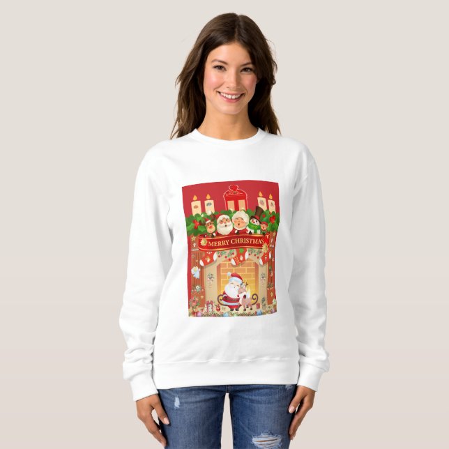 Frohe Weihnachten  Sweatshirt (Vorne ganz)