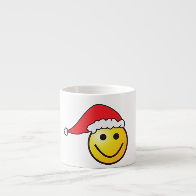 Frohe Weihnachten Sweet Funny Weihnachtsmannmütze Espressotasse (Vorderseite)