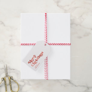 Frohe Weihnachten Sweet Retro Geschenkanhänger