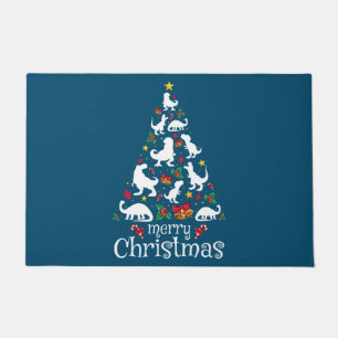 Frohe Weihnachten T Rex Kids Boys Funny Christmas Fußmatte