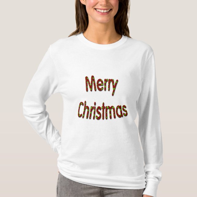 Frohe Weihnachten T-Shirt (Vorderseite)
