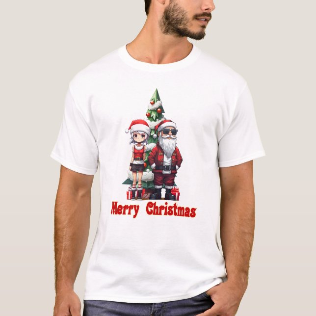 Frohe Weihnachten T-Shirt (Vorderseite)