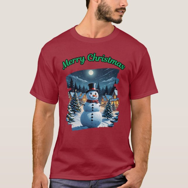 Frohe Weihnachten  T-Shirt (Vorderseite)