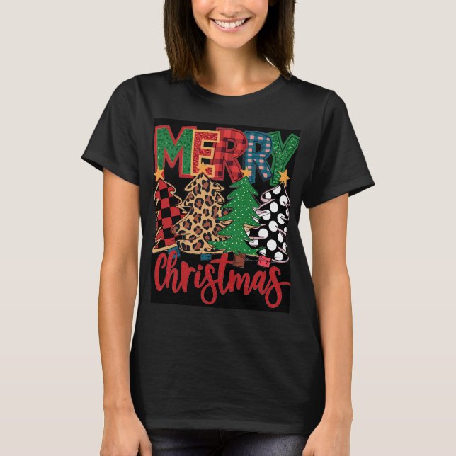 Frohe Weihnachten T - Shirt (Vorderseite)