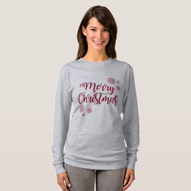 Frohe Weihnachten T-Shirt (Vorne ganz)