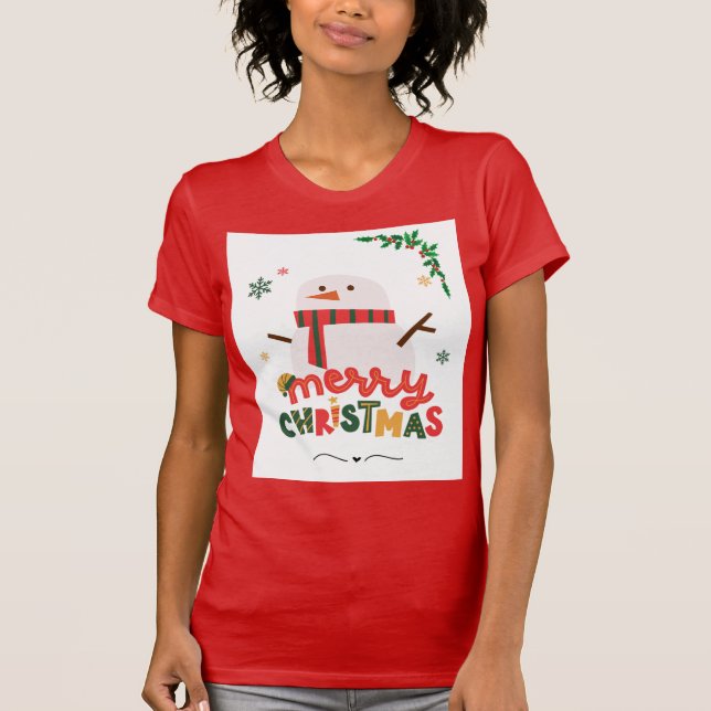 Frohe Weihnachten T-Shirt (Vorderseite)