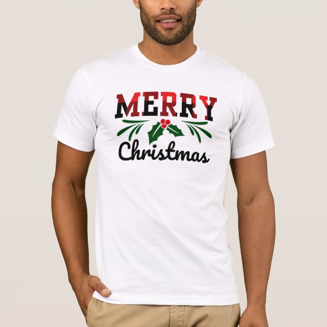 Frohe Weihnachten T-Shirt (Vorderseite)