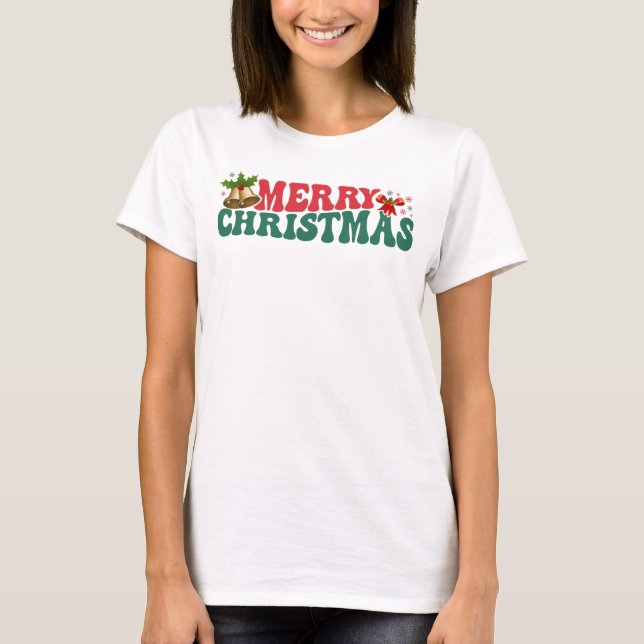 Frohe Weihnachten T-Shirt (Vorderseite)