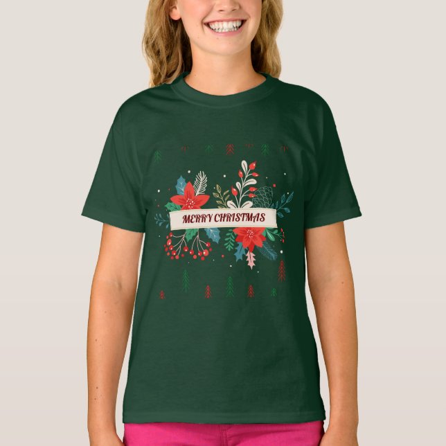 Frohe Weihnachten T-Shirt (Vorderseite)