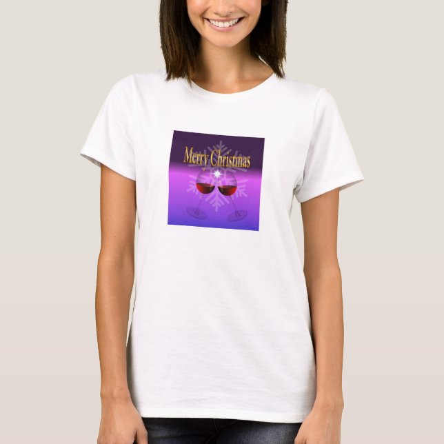 Frohe Weihnachten T-Shirt (Vorderseite)