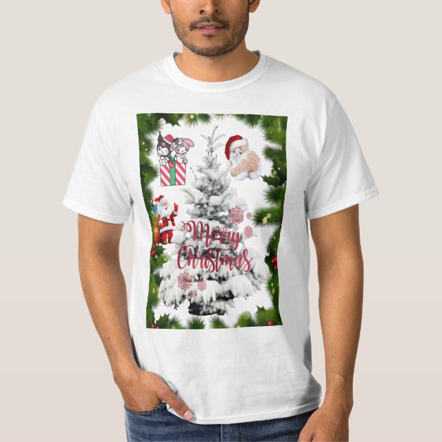 Frohe Weihnachten T-Shirt (Vorderseite)