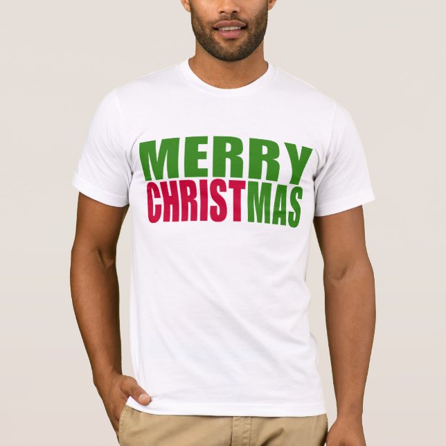 Frohe Weihnachten T-Shirt (Vorderseite)