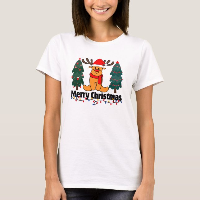 Frohe Weihnachten T-Shirt (Vorderseite)