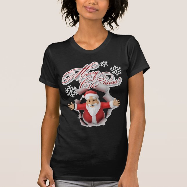 Frohe Weihnachten T-Shirt (Vorderseite)