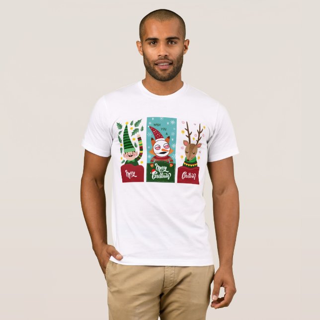 Frohe Weihnachten T-Shirt (Vorne ganz)