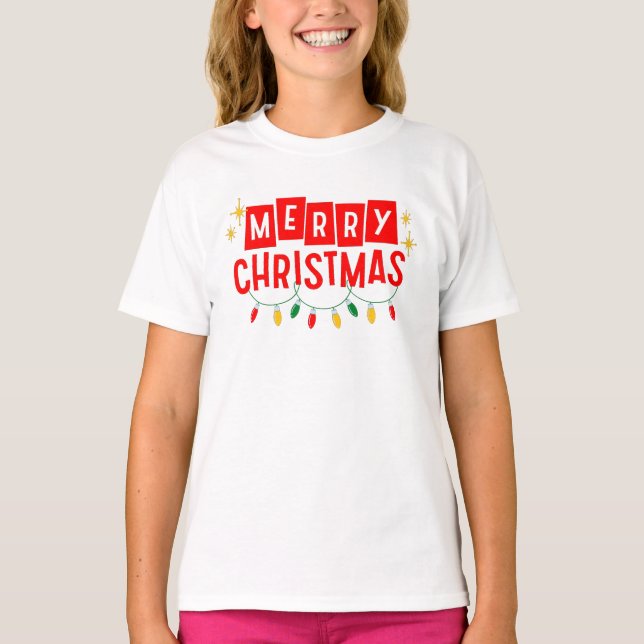 Frohe Weihnachten T-Shirt (Vorderseite)
