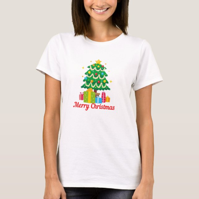 Frohe Weihnachten T-Shirt (Vorderseite)