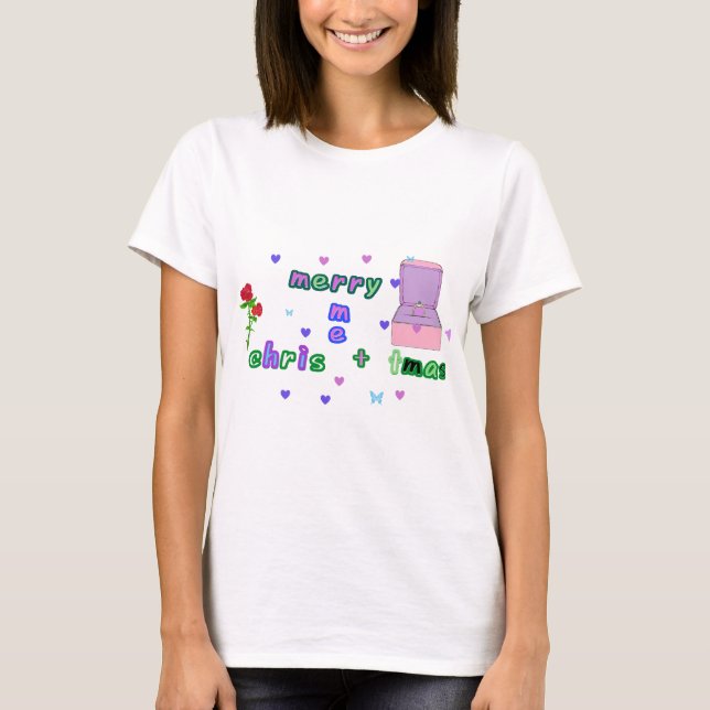 Frohe Weihnachten T-Shirt (Vorderseite)