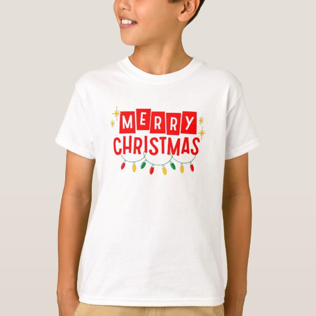 Frohe Weihnachten T-Shirt (Vorderseite)