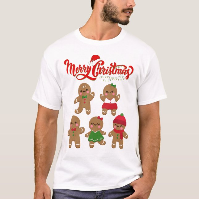 Frohe Weihnachten T-Shirt (Vorderseite)