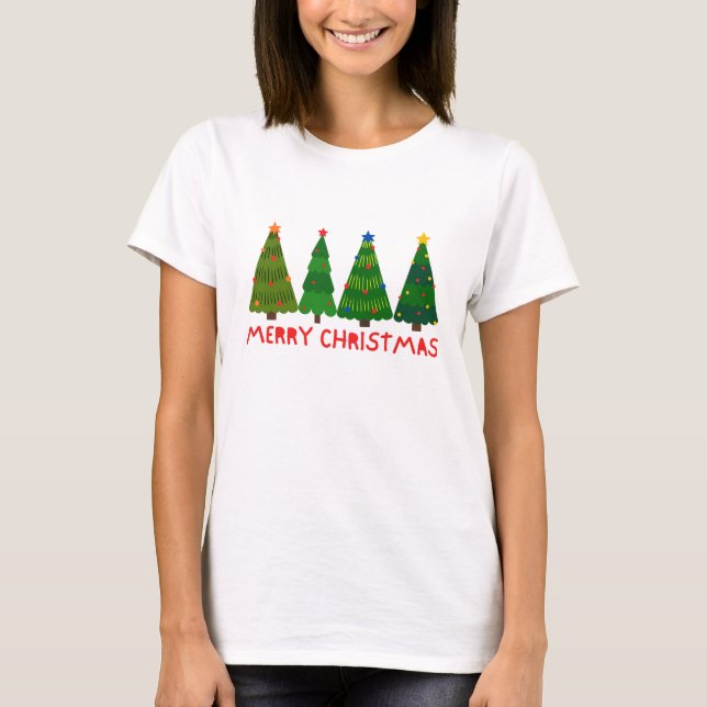 Frohe Weihnachten T-Shirt (Vorderseite)
