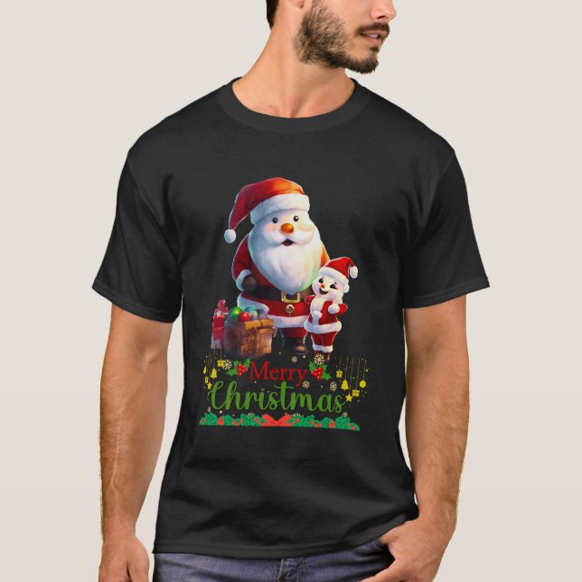 Frohe Weihnachten T Shirt (Vorderseite)