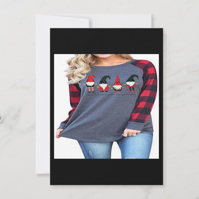 Frohe Weihnachten T Shirt für Damen Baseball Long  Einladung (Vorderseite)