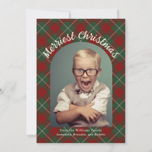 Frohe Weihnachten Tartan Kariert mit Ihrem Foto