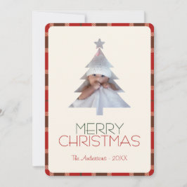 Frohe Weihnachten Tartan Kariertes Foto