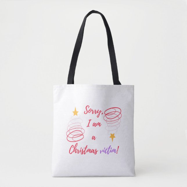 Frohe Weihnachten Tasche (Vorderseite)