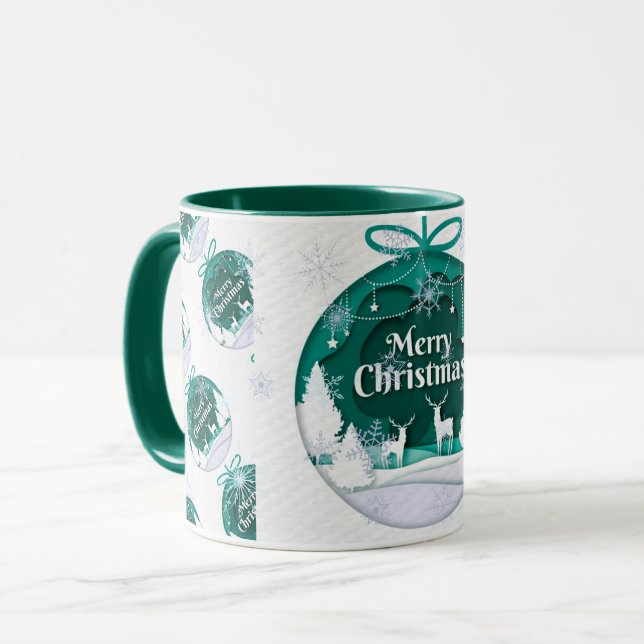 Frohe Weihnachten Tasse (Vorderseite Links)