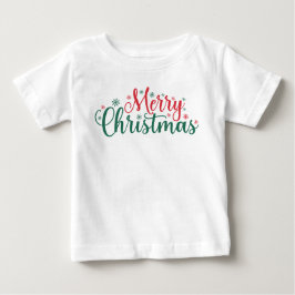 Frohe Weihnachten Text Baby T-shirt