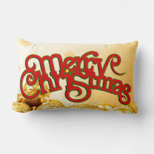 Frohe Weihnachten - Textdesign + Ihr Rücken. Ideen Lendenkissen