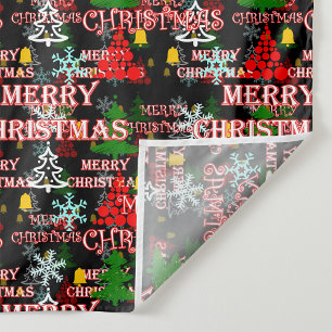 Frohe Weihnachten Textmuster Design Wandteppich