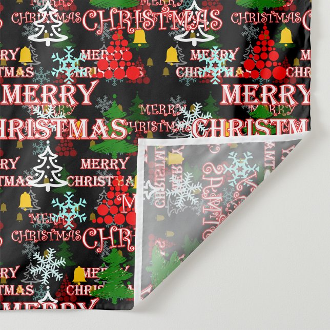 Frohe Weihnachten Textmuster Design  Wandteppich (Von Creator hochgeladen)