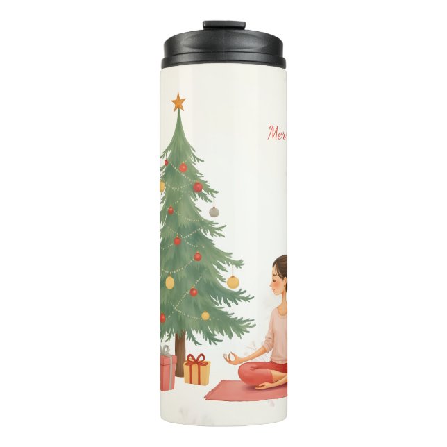 Frohe Weihnachten! Thermosbecher (Vorderseite)