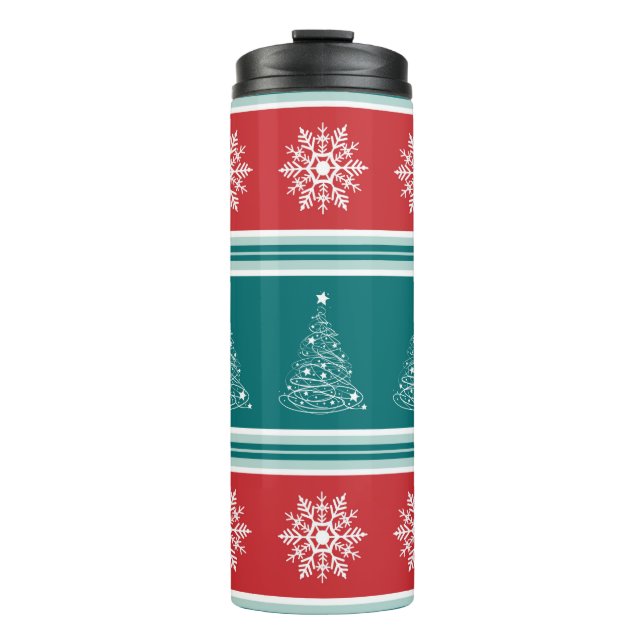 Frohe Weihnachten Thermosbecher (Vorderseite)