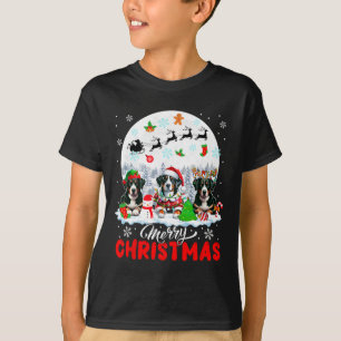Frohe Weihnachten Three Santa Reindeer Appenzeller T-Shirt