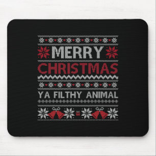 Frohe Weihnachten Tierisches Dreckiges Du hässlich Mousepad
