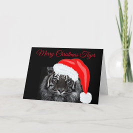 Frohe Weihnachten Tiger Karte