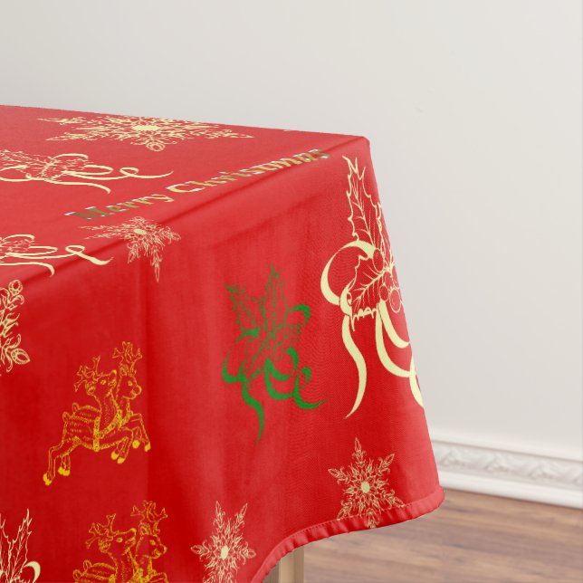 frohe Weihnachten Tischdecke (Beispiel)
