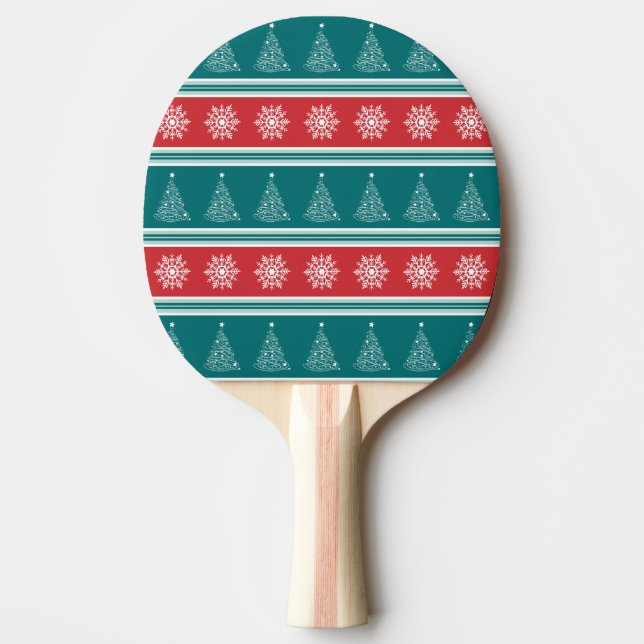 Frohe Weihnachten Tischtennis Schläger (Vorderseite)