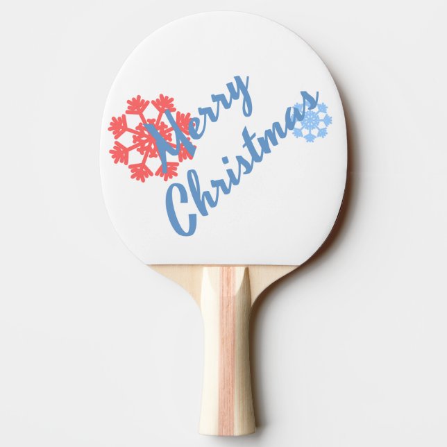 Frohe Weihnachten Tischtennis Schläger (Rückseite)