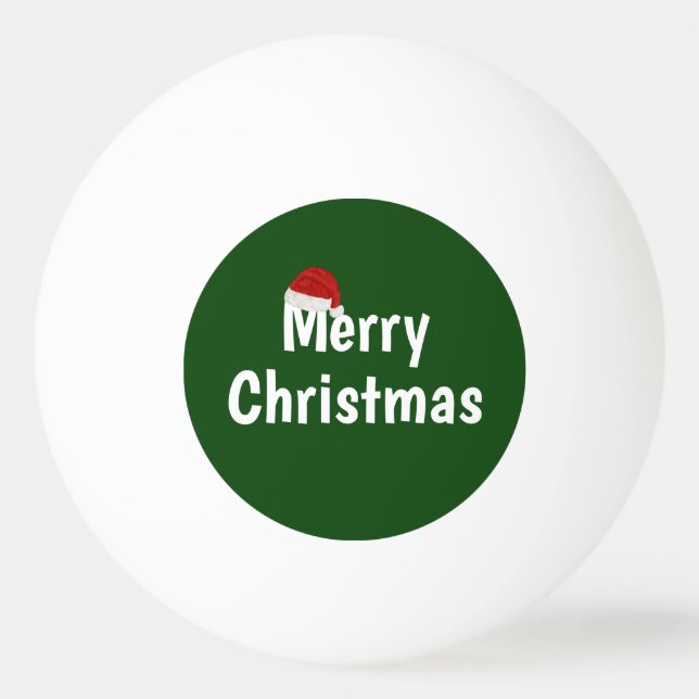 Frohe Weihnachten Tischtennisball (Vorderseite)