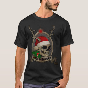 Frohe Weihnachten Totenschädelstern Banner Stern K T-Shirt