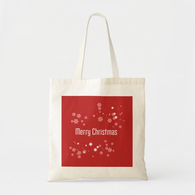 Frohe Weihnachten Tragetasche (Vorne)