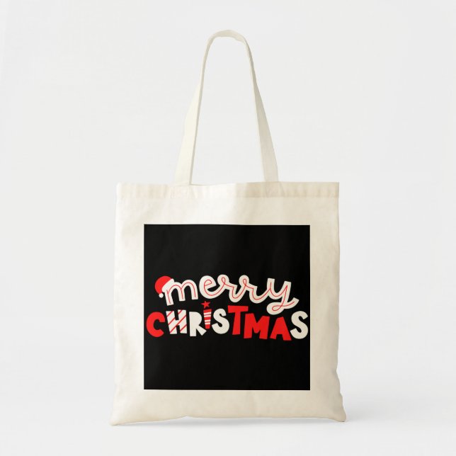 Frohe Weihnachten Tragetasche (Vorne)
