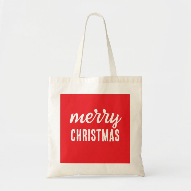 Frohe Weihnachten Tragetasche (Vorne)