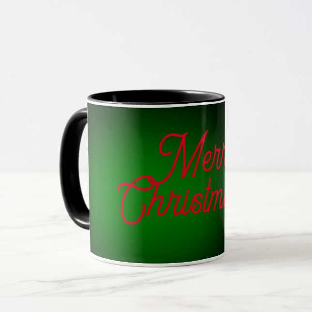 Frohe Weihnachten Trending Eleganter Niedlicher Ur Tasse (Vorderseite Links)